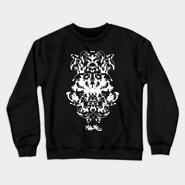 Rorschach psychedelic Crewneck Sweatshirt by MetaRagz